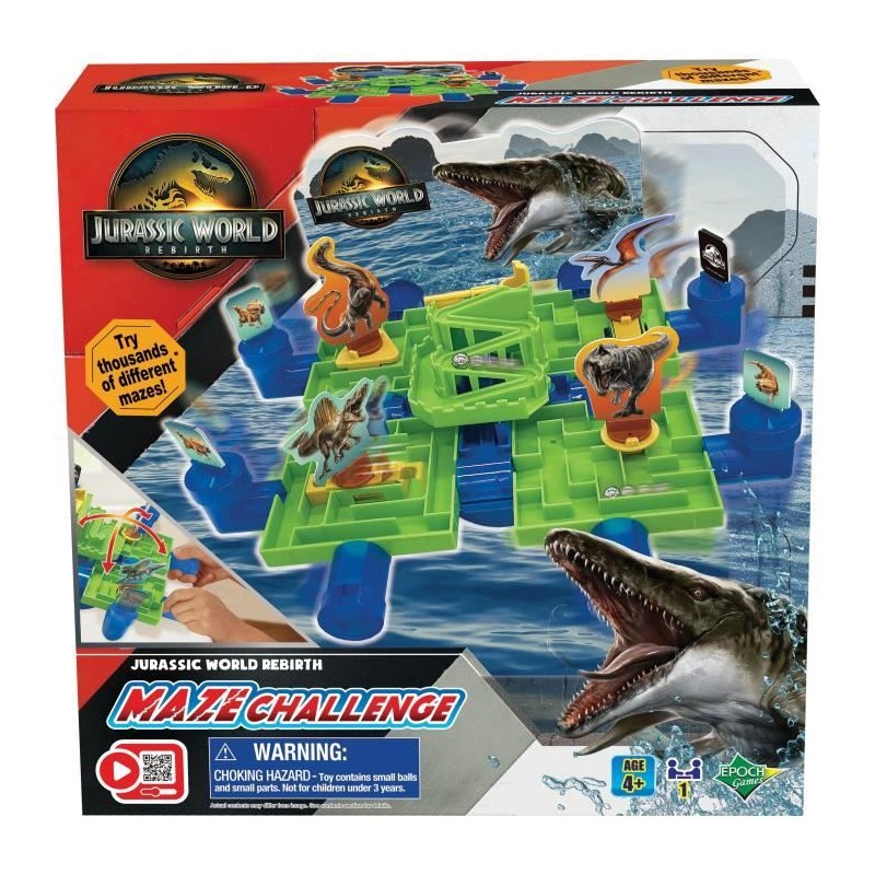 Jurassic World – Maze Game - movie - Jeu d'ambiance - EPOCH - Des 4 Jurassic World – Maze Game - movie - Jeu d'ambiance - EPOCH - Des 4