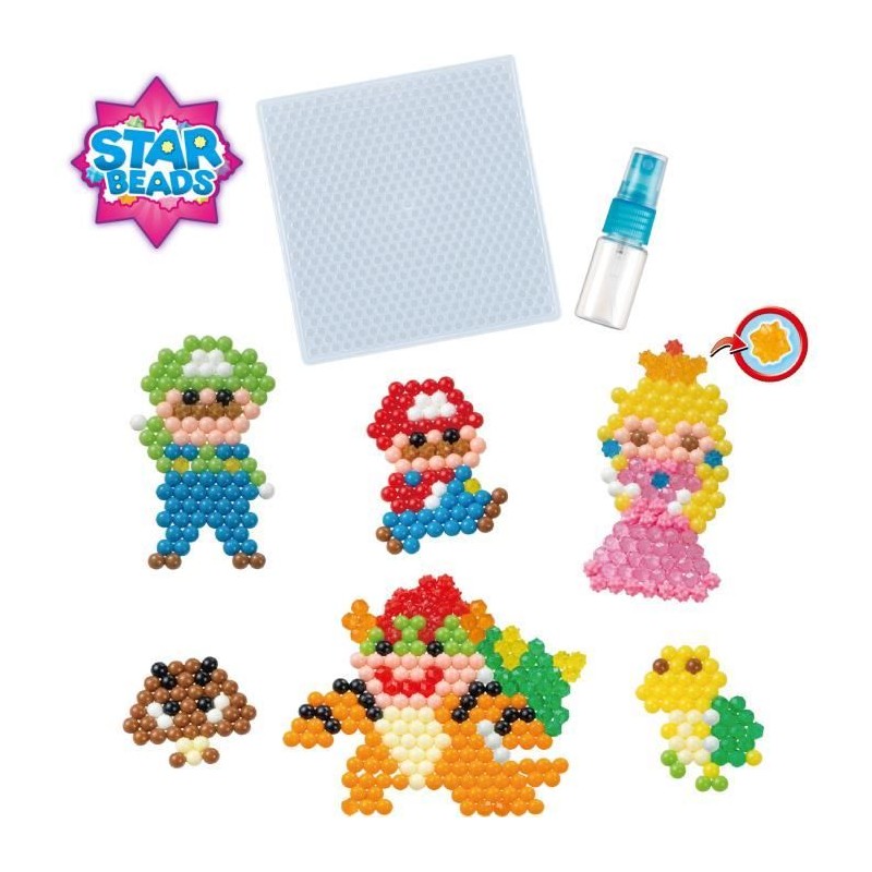 Le kit Super Mario - AQUABEADS - Perles qui collent avec de l'eau Le kit Super Mario - AQUABEADS - Perles qui collent avec de l'eau