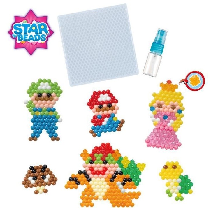 Le kit Super Mario - AQUABEADS - Perles qui collent avec de l'eau Le kit Super Mario - AQUABEADS - Perles qui collent avec de l'eau