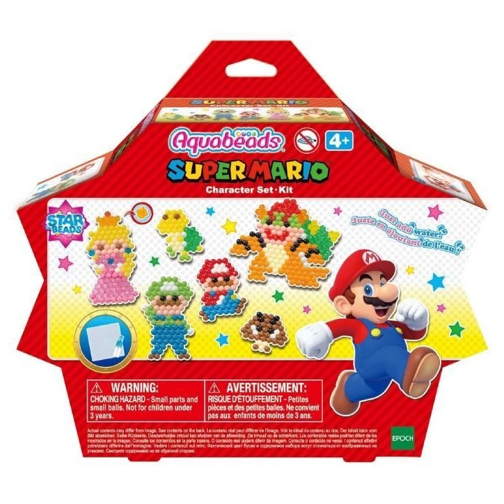 Le kit Super Mario - AQUABEADS - Perles qui collent avec de l'eau Le kit Super Mario - AQUABEADS - Perles qui collent avec de l'eau