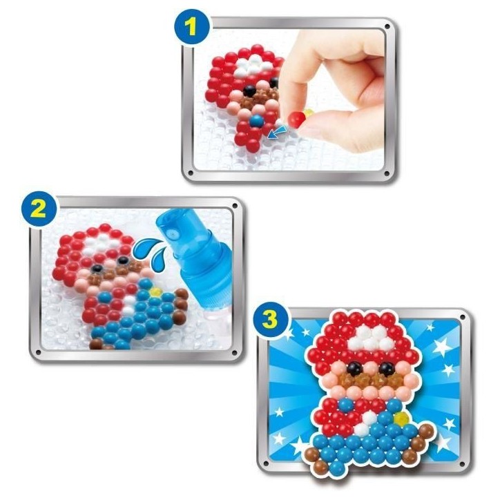 Le kit Super Mario - AQUABEADS - Perles qui collent avec de l'eau Le kit Super Mario - AQUABEADS - Perles qui collent avec de l'eau