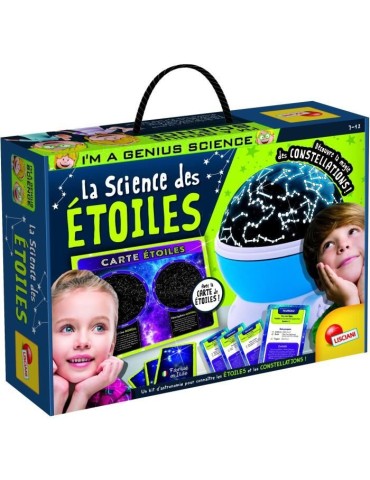 Kit Scientifique et Educatif - Lisciani - I'm a Genius Science - La Science des Etoiles - Planétarium Electronique - Observatio
