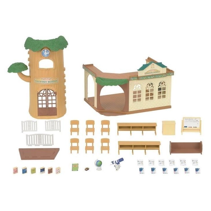 SYLVANIAN FAMILIES - 5105 - L'école de la foret - La creche, l'école