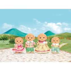 SYLVANIAN FAMILIES - Famille Caniche - 4 personnages - Mixte - A parti
