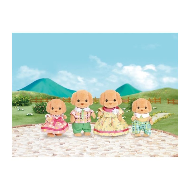 SYLVANIAN FAMILIES - Famille Caniche - 4 personnages - Mixte - A parti SYLVANIAN FAMILIES - Famille Caniche - 4 personnages - Mixte - A parti