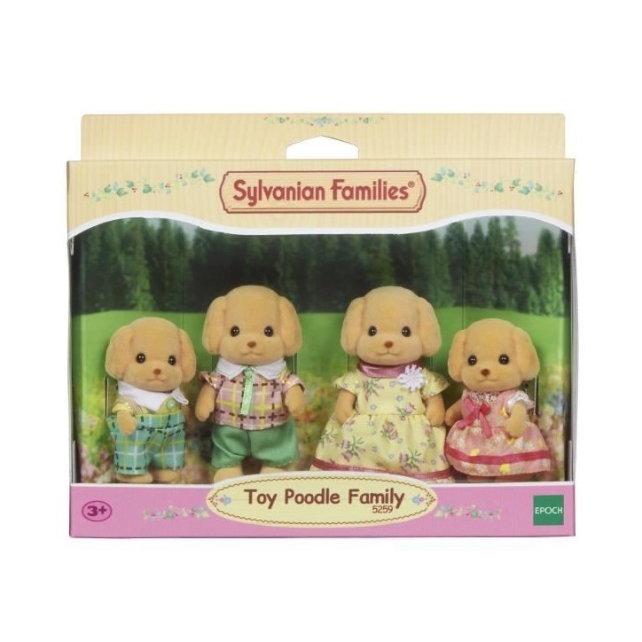 SYLVANIAN FAMILIES - Famille Caniche - 4 personnages - Mixte - A partir de 3 ans