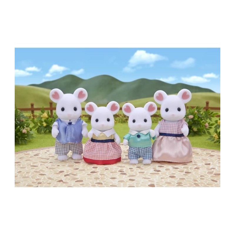 Figurine Famille Souris Marshmallow Sylvanian - SYLVANIAN FAMILIES - 5