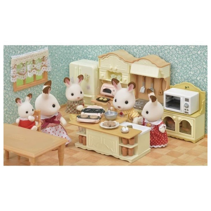 SYLVANIAN FAMILIES - Le meuble de cuisine et accessoires - Blanc - Chine - 3 ans et plus SYLVANIAN FAMILIES - Le meuble de cuisine et accessoires - Blanc - Chine - 3 ans et plus