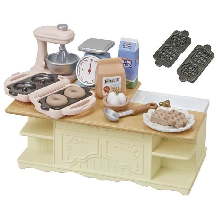 SYLVANIAN FAMILIES - Le meuble de cuisine et accessoires - Blanc - Chine - 3 ans et plus SYLVANIAN FAMILIES - Le meuble de cuisine et accessoires - Blanc - Chine - 3 ans et plus