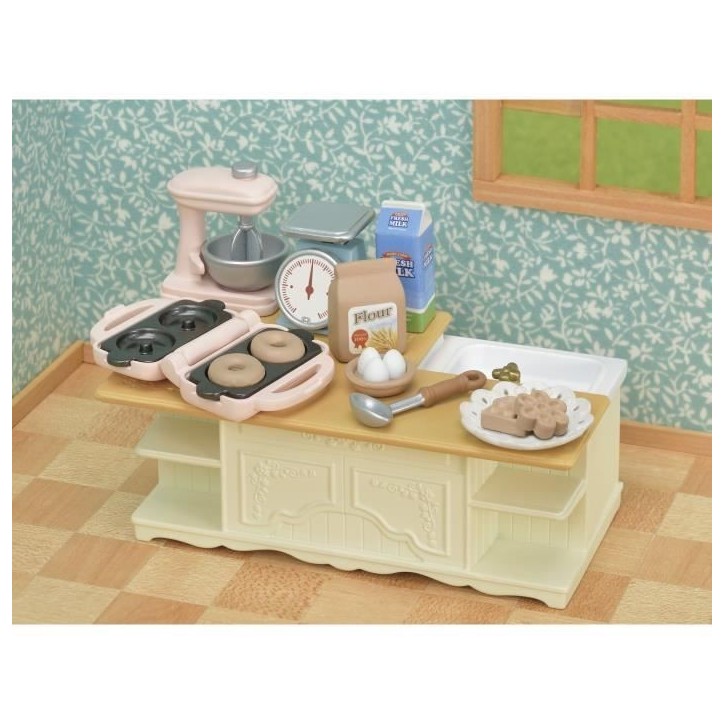 SYLVANIAN FAMILIES - Le meuble de cuisine et accessoires - Blanc - Chine - 3 ans et plus SYLVANIAN FAMILIES - Le meuble de cuisine et accessoires - Blanc - Chine - 3 ans et plus