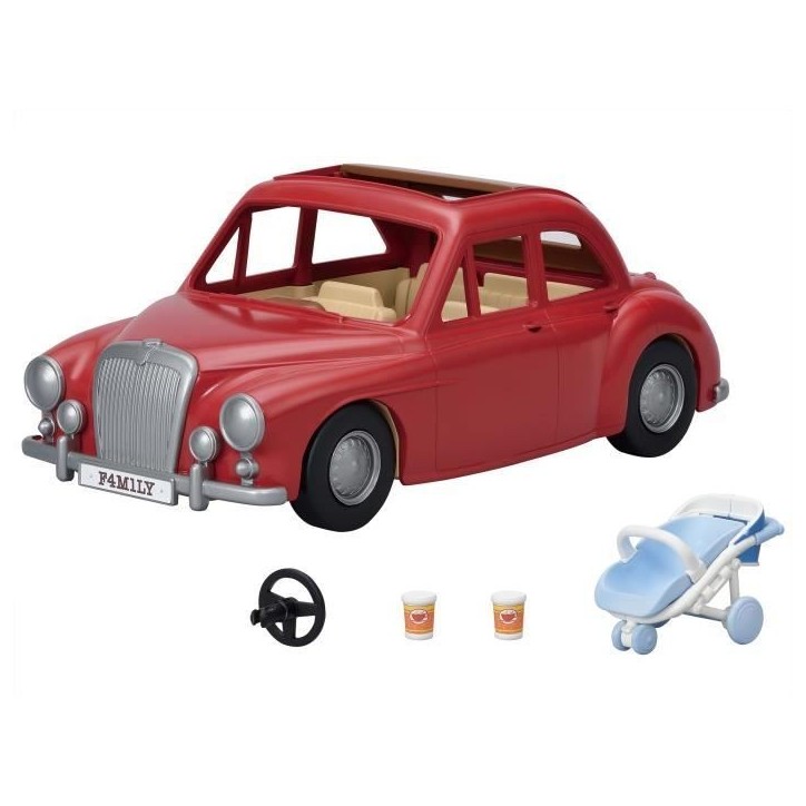 Voiture rouge cabriolet 5 places - SYLVANIAN FAMILIES - pour poupées de 3 ans et plus Voiture rouge cabriolet 5 places - SYLVANIAN FAMILIES - pour poupées de 3 ans et plus