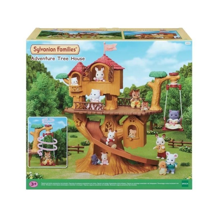 SYLVANIAN FAMILIES - Cabane dans les arbres - Vacances - Balançoire et toboggan pour bébés SYLVANIAN FAMILIES - Cabane dans les arbres - Vacances - Balançoire et toboggan pour bébés
