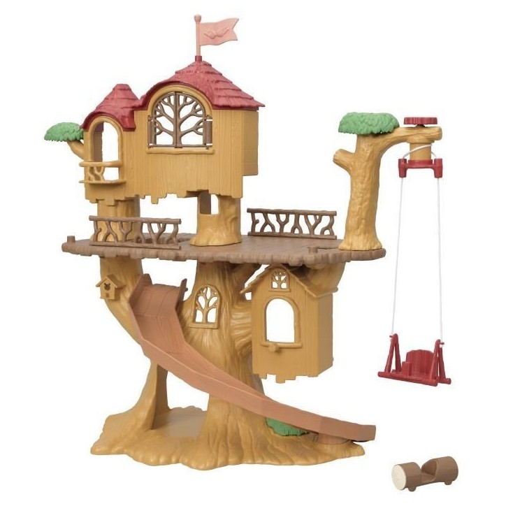 SYLVANIAN FAMILIES - Cabane dans les arbres - Vacances - Balançoire et toboggan pour bébés SYLVANIAN FAMILIES - Cabane dans les arbres - Vacances - Balançoire et toboggan pour bébés