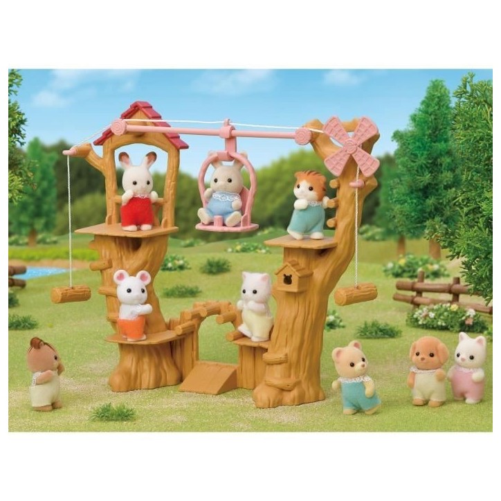 Figurine miniature - SYLVANIAN FAMILIES - La tyrolienne des bébés - Henry le bébé lapin creme - Multicolore Figurine miniature - SYLVANIAN FAMILIES - La tyrolienne des bébés - Henry le bébé lapin creme - Multicolore