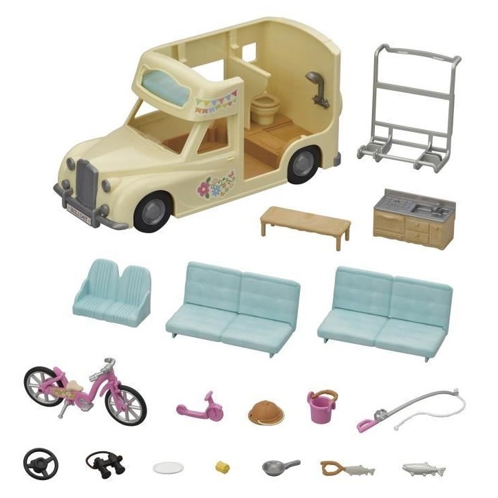 SYLVANIAN FAMILIES - 5454 - Le camping car - Les vacances SYLVANIAN FAMILIES - 5454 - Le camping car - Les vacances