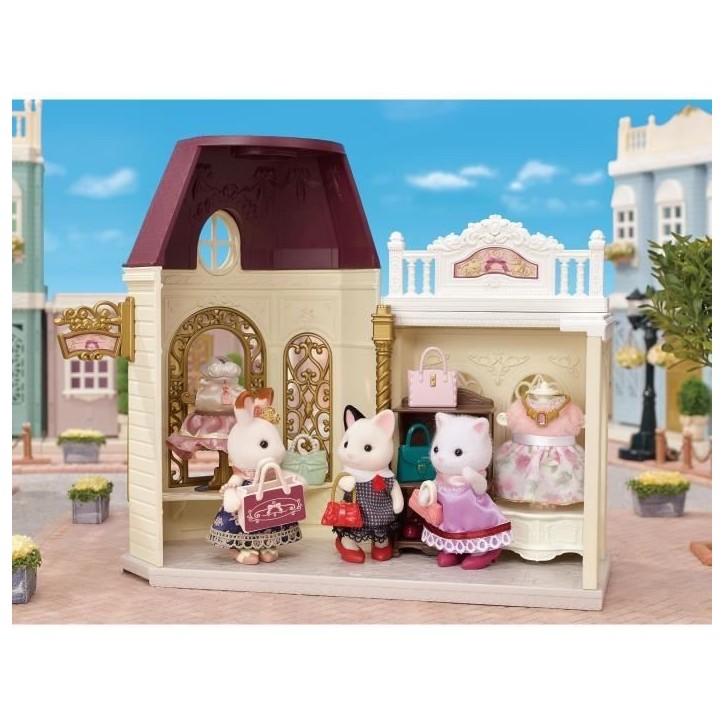 SYLVANIAN FAMILIES - La valisette de mode et grande soeur chat bicolore SYLVANIAN FAMILIES - La valisette de mode et grande soeur chat bicolore