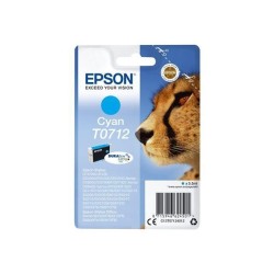 EPSON Cartouche d'encre T0712 Cyan - Guépard (C13T07124012)