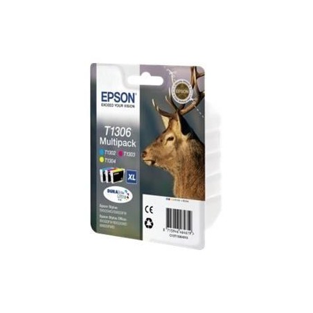 EPSON Multipack T1306 - Cerf - Cyan, Magenta, Jaune (C13T13064012)