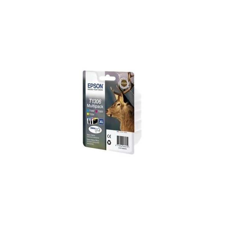 EPSON Multipack T1306 - Cerf - Cyan, Magenta, Jaune (C13T13064012)