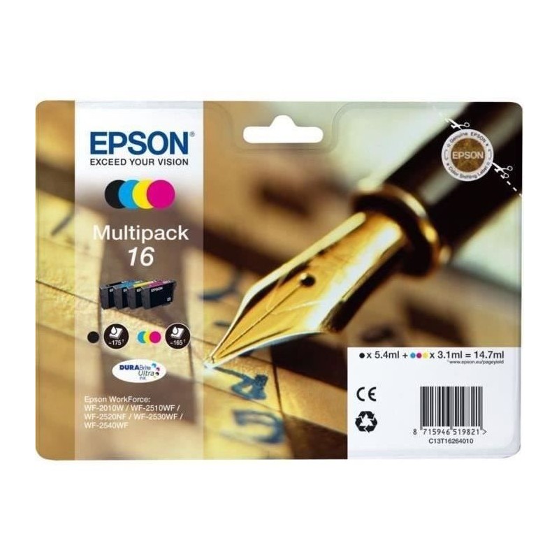 Cartouche d'encre Epson PACK PLUME 4CL Cartouche d'encre Epson PACK PLUME 4CL