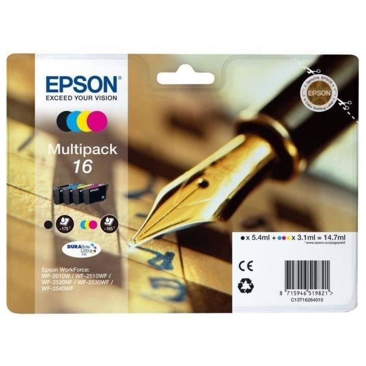 Cartouche d'encre Epson PACK PLUME 4CL Cartouche d'encre Epson PACK PLUME 4CL