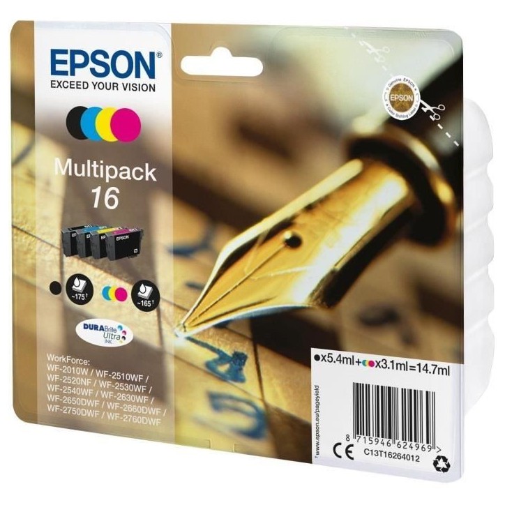 Cartouche d'encre Epson PACK PLUME 4CL Cartouche d'encre Epson PACK PLUME 4CL