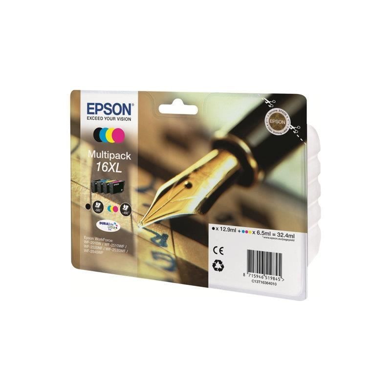 EPSON Multipack 16 XL - Stylo plume - Noir, Cyan, Jaune, Magenta (C13T EPSON Multipack 16 XL - Stylo plume - Noir, Cyan, Jaune, Magenta (C13T
