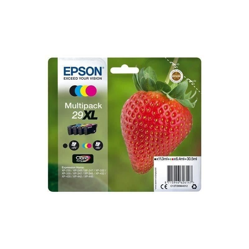 EPSON Multipack T2996 XL - Fraise - Noir, Cyan, Magenta, Jaune (C13T29 EPSON Multipack T2996 XL - Fraise - Noir, Cyan, Magenta, Jaune (C13T29