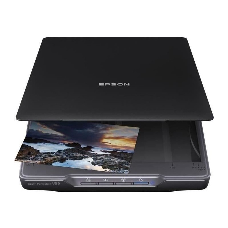 Scanner a plat EPSON Perfection V39II A4 - Noir - 4800 ppp - USB 2.0 Scanner a plat EPSON Perfection V39II A4 - Noir - 4800 ppp - USB 2.0