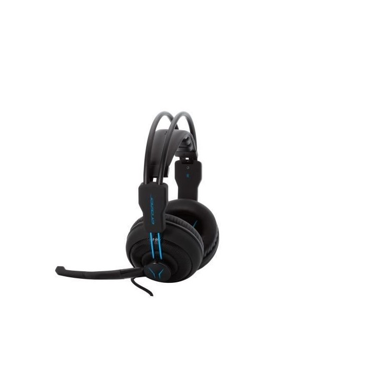 Casque gamer - Filaire - ERAZER - MD 88640 Gaming Headset - PC ou console - Noir / Bleu Casque gamer - Filaire - ERAZER - MD 88640 Gaming Headset - PC ou console - Noir / Bleu