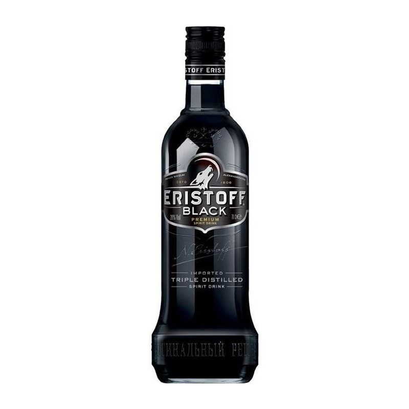 Vodka Eristoff Black - Vodka premium - 18%vol - 70cl Vodka Eristoff Black - Vodka premium - 18%vol - 70cl