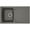 STRADOUR Evier cuisine a encastrer 1 bac + 1 égouttoir Arena - Résin