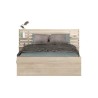 ESCALE Lit adulte 140x190 / 200 cm - Tete de lit + 2 tiroirs - Décor