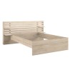 ESCALE Lit adulte 140x190 / 200 cm - Tete de lit + 2 tiroirs - Décor