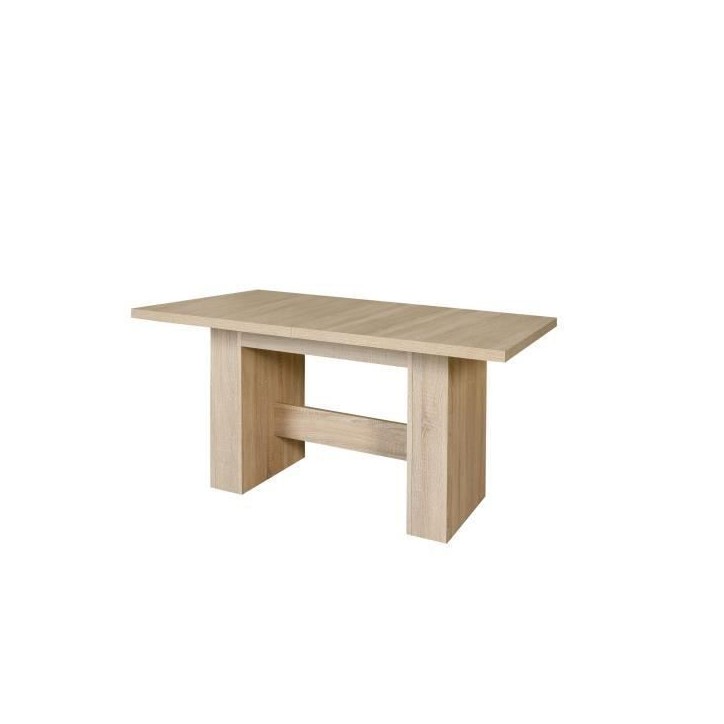 Table a manger extensible de 6 a 12 personnes style contemporain décor chene Sonoma - DINING - L 140-273 x l 90 cm Table a manger extensible de 6 a 12 personnes style contemporain décor chene Sonoma - DINING - L 140-273 x l 90 cm