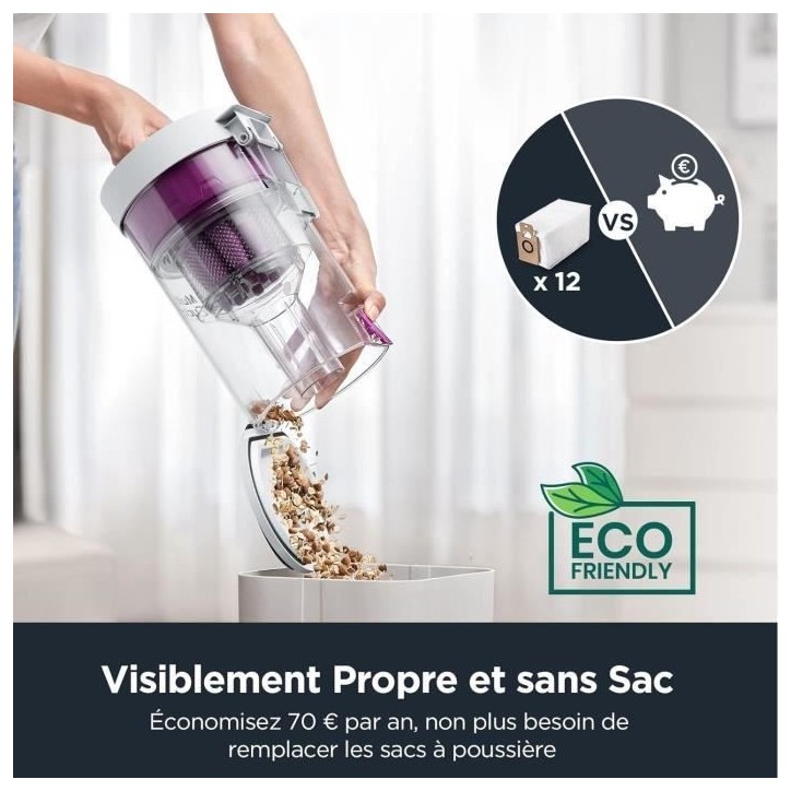 Aspirateur Robot Laveur - EUREKA E10S Blanc - 4000 Pa - 180 min - 200 ml Aspirateur Robot Laveur - EUREKA E10S Blanc - 4000 Pa - 180 min - 200 ml