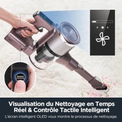 Aspirateur Balai sans fil pliable - EUREKA AK10 Pro - 29 000 Pa - 450