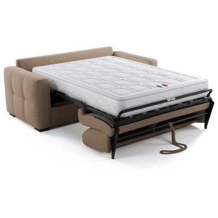 Canapé convertible express - 3 places - EUREKA - Tissu como 5 Antelope - 200 x 102 x 95 cm Canapé convertible express - 3 places - EUREKA - Tissu como 5 Antelope - 200 x 102 x 95 cm