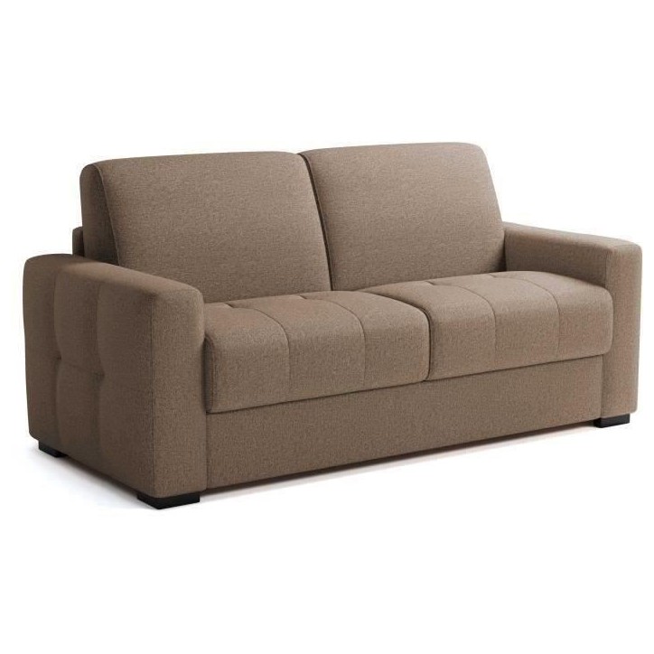 Canapé convertible express - 3 places - EUREKA - Tissu como 5 Antelope - 200 x 102 x 95 cm Canapé convertible express - 3 places - EUREKA - Tissu como 5 Antelope - 200 x 102 x 95 cm
