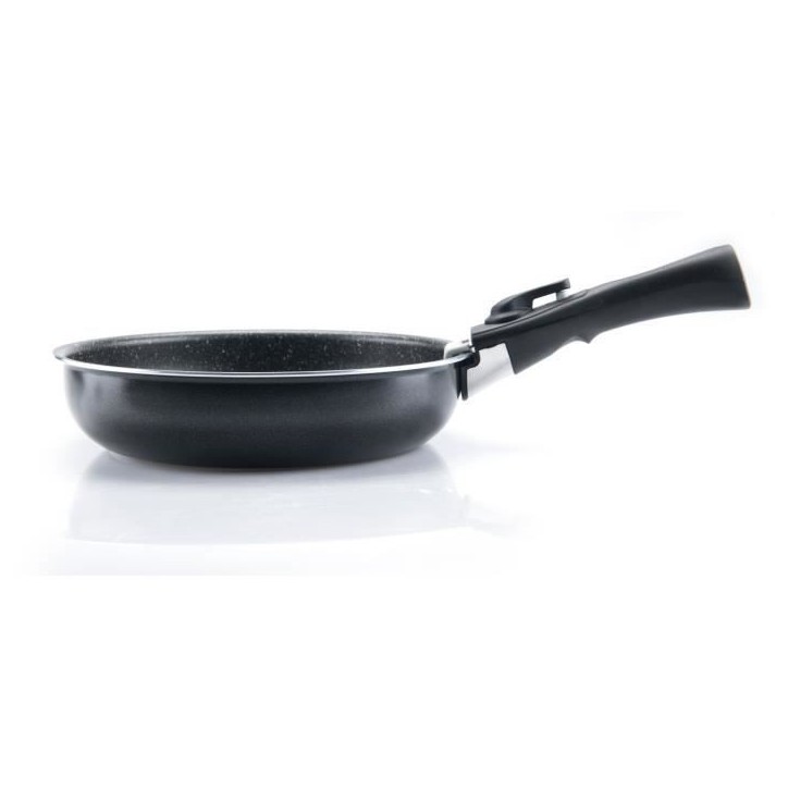 Set de 3 poeles - ARTHUR MARTIN - AM130 - noir - Tous feux dont induction - 20/24/28 cm + 1 poignée - Aluminium Set de 3 poeles - ARTHUR MARTIN - AM130 - noir - Tous feux dont induction - 20/24/28 cm + 1 poignée - Aluminium