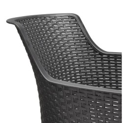 Lot de 6 fauteuils de jardin - Allibert by KETER - EVA - En résine -
