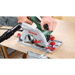 BOSCH Scie circulaire PKS 55A 1200W, 160mm + boîtier récupération -