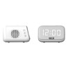 Réveil chargeur enceinte - EVOOM - EV304601 - Blanc avec chargeur san