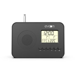 Radio réveil intelligent EVOOM LEKIO avec affichage de la date, heure
