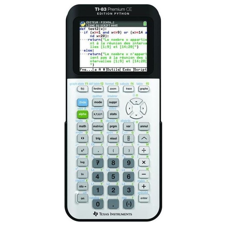 Calculatrice Texas Instruments TI-83 PREMIUM PYTHON Calculatrice Texas Instruments TI-83 PREMIUM PYTHON