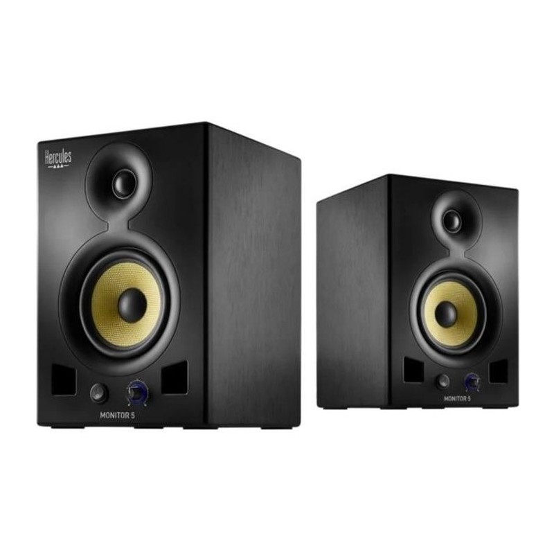 HERCULES MONITOR 5 - Paire d'enceintes actives de monitoring bi-amplif HERCULES MONITOR 5 - Paire d'enceintes actives de monitoring bi-amplif