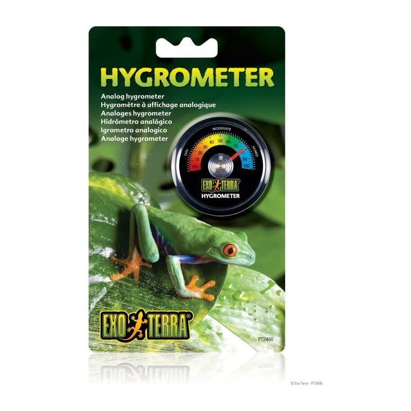 Hygrometre analogue pour terrarium - EXO TERRA Hygrometre analogue pour terrarium - EXO TERRA