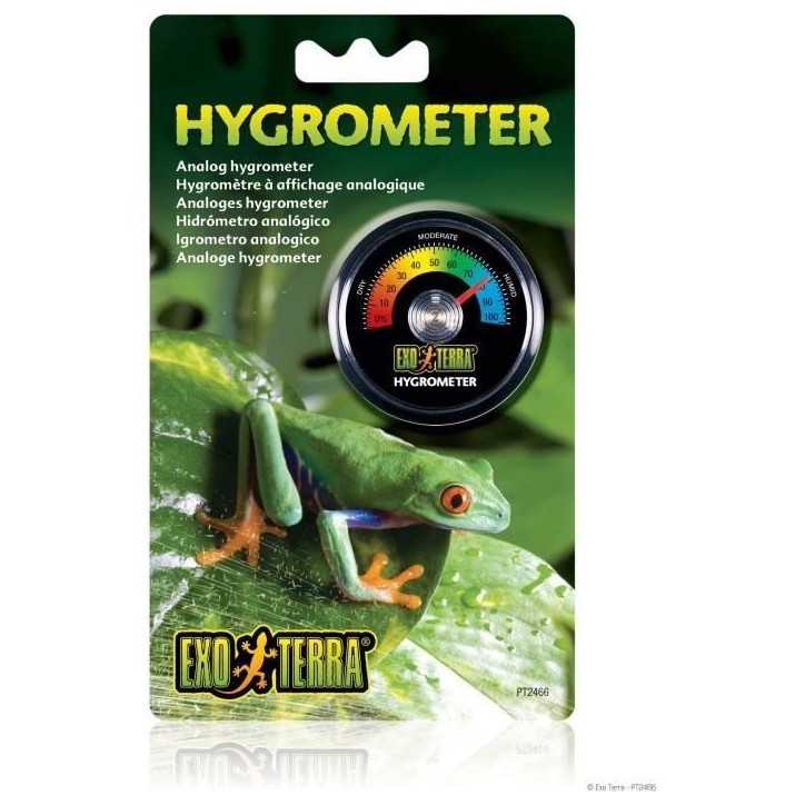 Hygrometre analogue pour terrarium - EXO TERRA Hygrometre analogue pour terrarium - EXO TERRA