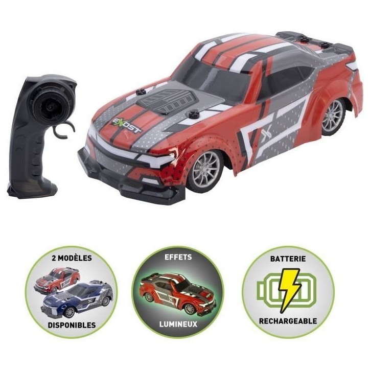 Voiture télécommandée - EXOST - FLASH RACER ASST 24 Ghz - Echelle 1:18 - Portée 25 m - 15 km/h - Des 5 ans Voiture télécommandée - EXOST - FLASH RACER ASST 24 Ghz - Echelle 1:18 - Portée 25 m - 15 km/h - Des 5 ans