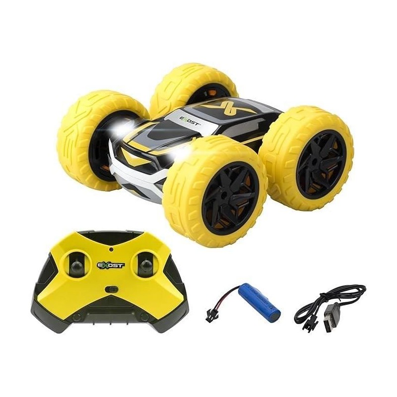 Voiture télécommandée 360 CROSS JAUNE A BATTERIE - EXOST Voiture télécommandée 360 CROSS JAUNE A BATTERIE - EXOST